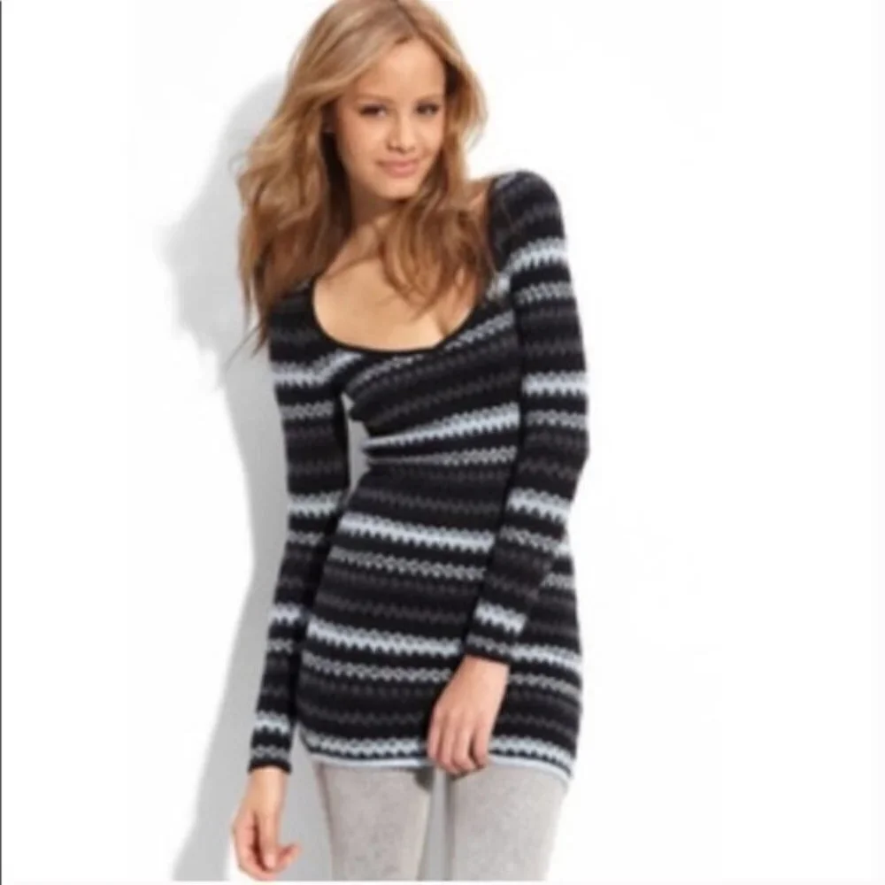 Free People striped tunic sweater